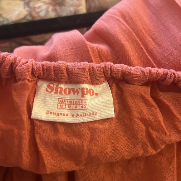 Showpo Pyper Tiered Dress in Rust - Picture 5 of 5